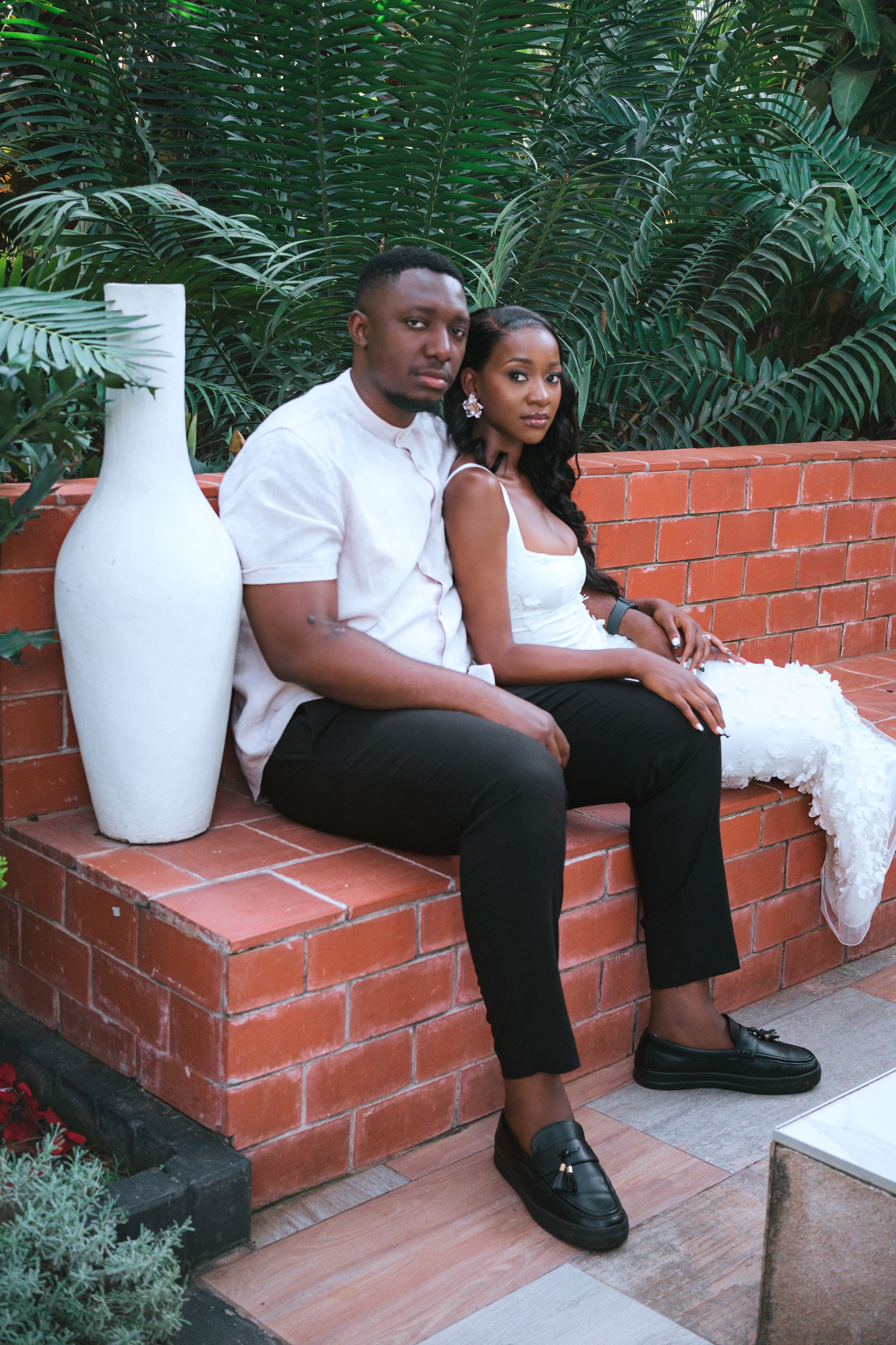 Kafwa and Martina seated together